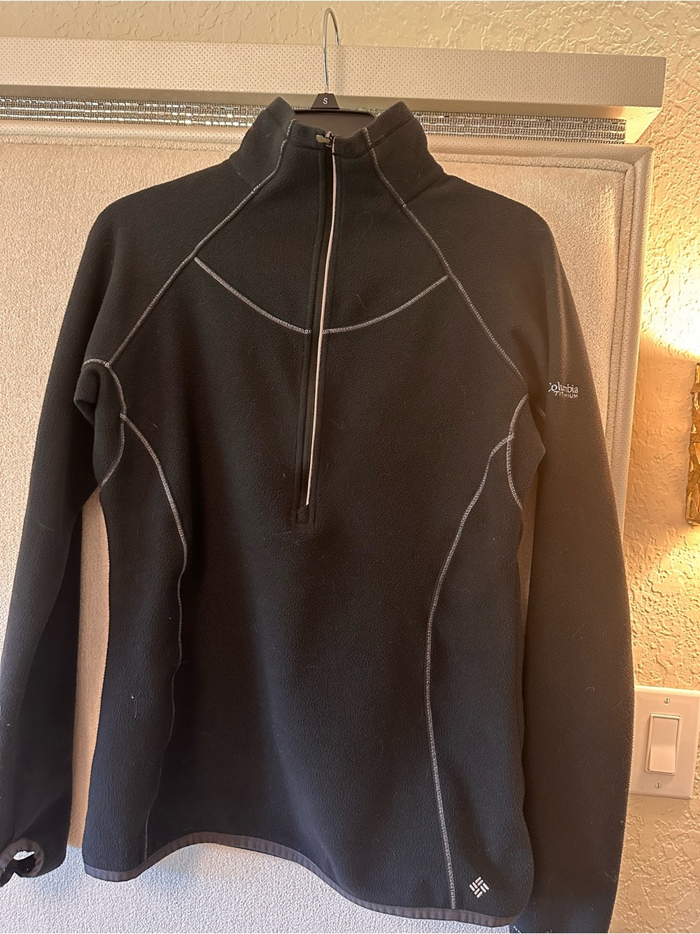 Columbia Titanium Omni-Heat Fleece Pullover Women’s Small Black 1/2 Zip